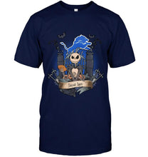 Load image into Gallery viewer, Detroit Lions Jack Skellington shirt