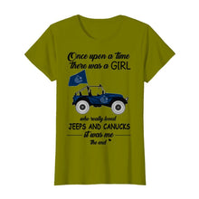 Load image into Gallery viewer, Once upon a time a girl really loved jeeps and Vancouver Canucks it was me