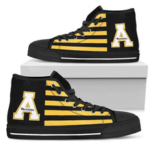Load image into Gallery viewer, American Flag Appalachian State Mountaineers High Top Shoes