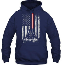 Load image into Gallery viewer, Darth vader star wars american flag t shirt