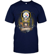 Load image into Gallery viewer, Pittsburgh Steelers Jack Skellington shirt