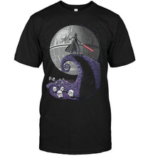 Load image into Gallery viewer, Darth vader nightmare before christmas star wars jack skellington fan shirt