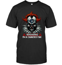Load image into Gallery viewer, Warning I'm Vancouver Canucks fan it halloween shirt