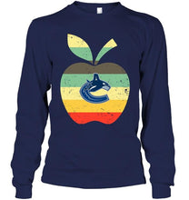 Load image into Gallery viewer, Vancouver Canucks teacher apple retro shirt