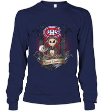Load image into Gallery viewer, Montreal Canadiens Jack Skellington shirt