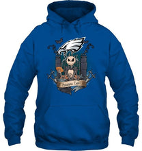 Load image into Gallery viewer, Philadelphia Eagles Jack Skellington shirt