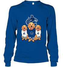 Load image into Gallery viewer, Golden Retriever Vancouver Canucks fan shirt