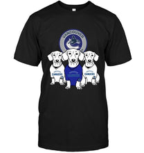 Load image into Gallery viewer, Dachshund Vancouver Canucks shirt