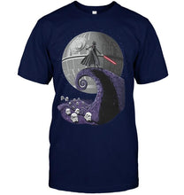 Load image into Gallery viewer, Darth vader nightmare before christmas star wars jack skellington fan shirt