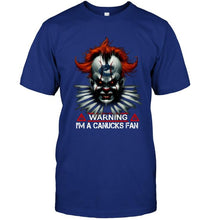 Load image into Gallery viewer, Warning I'm Vancouver Canucks fan it halloween shirt