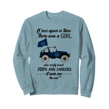 Load image into Gallery viewer, Once upon a time a girl really loved jeeps and Vancouver Canucks it was me
