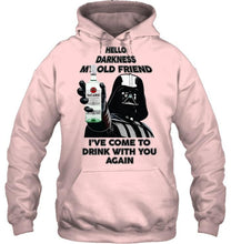 Load image into Gallery viewer, Darth vader loves Bacardi Rum Hello darkness my old friend i've come to drink with you again t shirt