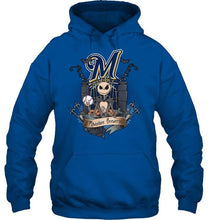Load image into Gallery viewer, Milwaukee Brewers Jack Skellington shirt