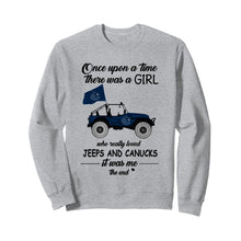 Load image into Gallery viewer, Once upon a time a girl really loved jeeps and Vancouver Canucks it was me