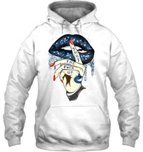 Load image into Gallery viewer, Shut the f ck up sexy Vancouver Canucks glittering lips shirt