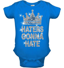 Load image into Gallery viewer, Vancouver Canucks king haters gonna hate crown glitter pattern t shirt