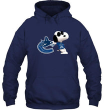 Load image into Gallery viewer, Vancouver Canucks snoopy sun glasses proud fan shirt