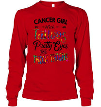 Load image into Gallery viewer, Cancer girl with tattoos pretty eyes and thick thighs Ash T Shirt