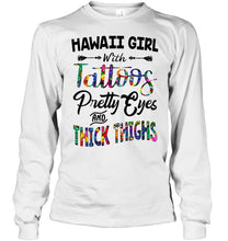 Load image into Gallery viewer, Hawaii girl tattoos pretty eyes and thick thighs White T Shirt