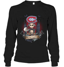 Load image into Gallery viewer, Montreal Canadiens Jack Skellington shirt