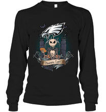 Load image into Gallery viewer, Philadelphia Eagles Jack Skellington shirt