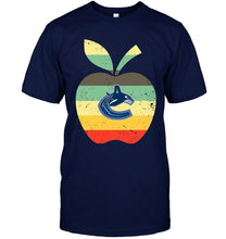 Load image into Gallery viewer, Vancouver Canucks teacher apple retro shirt
