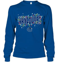 Load image into Gallery viewer, Vancouver Canucks christmas fairy lights t shirt
