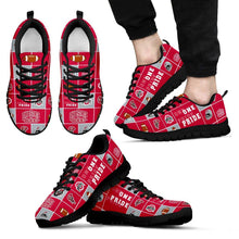 Load image into Gallery viewer, Pride Flag Ohio State Buckeyes Sneakers