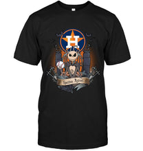 Load image into Gallery viewer, Houston Astros Jack Skellington shirt