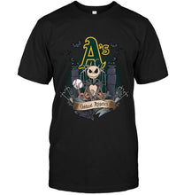 Load image into Gallery viewer, Oakland Athletics Jack Skellington shirt