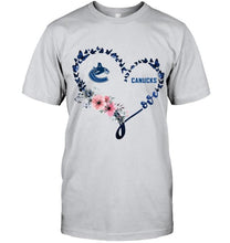 Load image into Gallery viewer, Vancouver Canucks butterfly heart hoodie