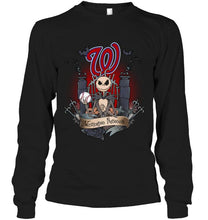 Load image into Gallery viewer, Washington Nationals Jack Skellington shirt