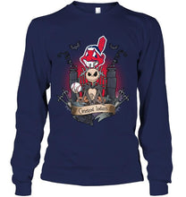 Load image into Gallery viewer, Cleveland Indians Jack Skellington shirt