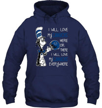 Load image into Gallery viewer, I love my Canucks here or there I love my Canucks every where Vancouver Canucks fan shirt