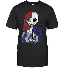 Load image into Gallery viewer, Vancouver Canucks Jack Skellington Sally halloween fan shirt