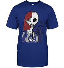 Load image into Gallery viewer, Vancouver Canucks Jack Skellington Sally halloween fan shirt