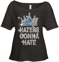 Load image into Gallery viewer, Vancouver Canucks king haters gonna hate crown glitter pattern t shirt