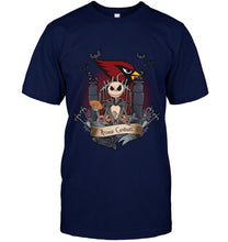 Load image into Gallery viewer, Arizona Cardinals Jack Skellington shirt