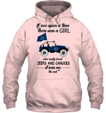 Load image into Gallery viewer, Once upon a time a girl really loved jeeps and Vancouver Canucks it was me shirt