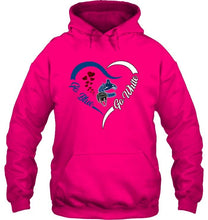 Load image into Gallery viewer, Go Blue Go white Vancouver Canucks fan heart shirt