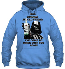 Load image into Gallery viewer, Darth vader loves Bacardi Rum Hello darkness my old friend i've come to drink with you again t shirt