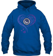 Load image into Gallery viewer, Vancouver Canucks heart glittering shirt