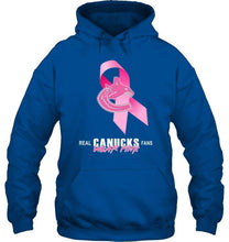 Load image into Gallery viewer, Vancouver Canucks real fans wear pink br east cancer support shirt