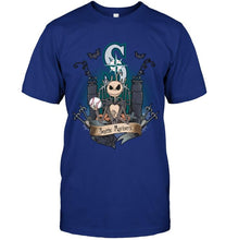Load image into Gallery viewer, Seattle Mariners Jack Skellington shirt