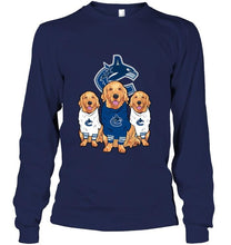 Load image into Gallery viewer, Golden Retriever Vancouver Canucks fan shirt