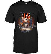 Load image into Gallery viewer, Cincinnati Bengals Jack Skellington shirt