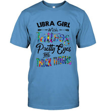 Load image into Gallery viewer, Libra girl with tattoos pretty eyes and thick thighs Ash T Shirt
