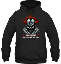 Load image into Gallery viewer, Warning I'm Vancouver Canucks fan it halloween shirt