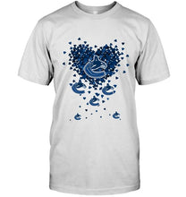 Load image into Gallery viewer, Vancouver Canucks tiny hearts shape hoodie