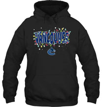 Load image into Gallery viewer, Vancouver Canucks christmas fairy lights t shirt